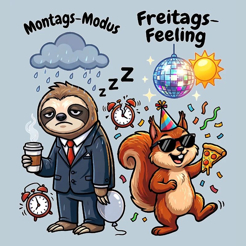 Montagsmodus vs Freitagsgefühl