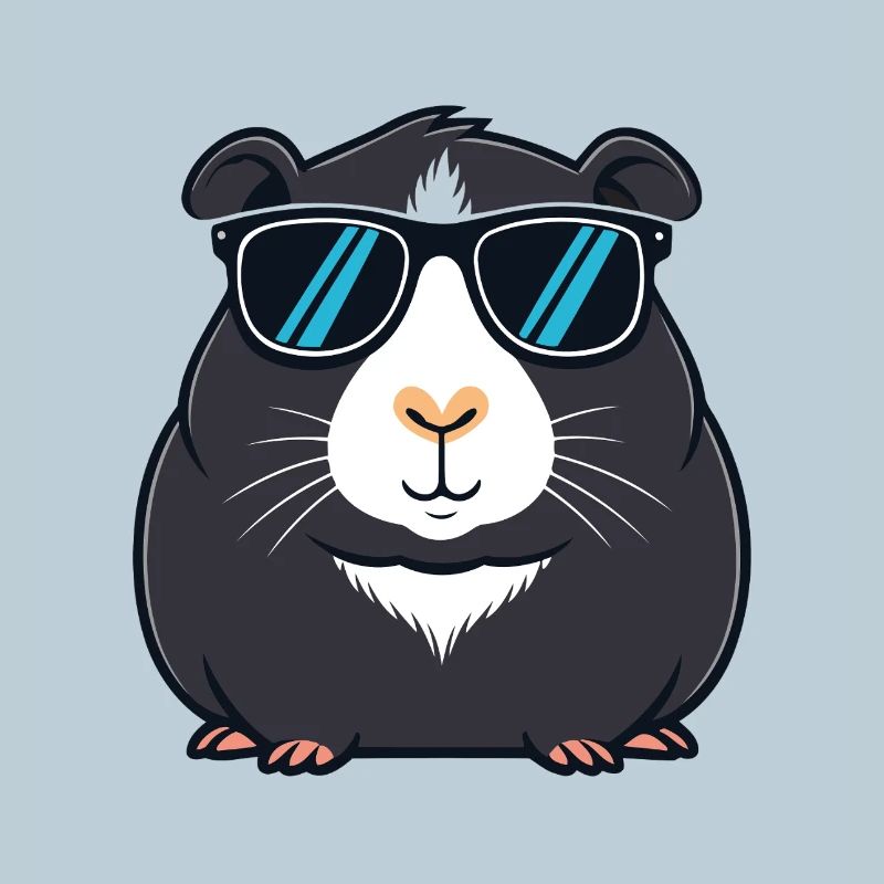 Kapybara Schwarze Kühle Sonnenbrillen
