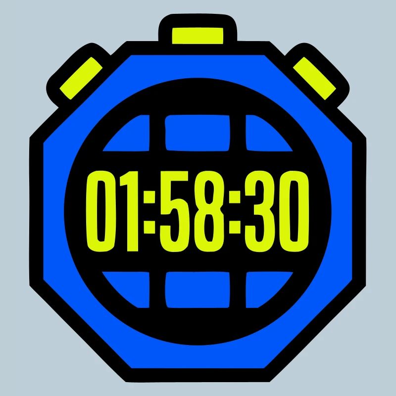 Stoppuhr Bestzeit Halbmarathon