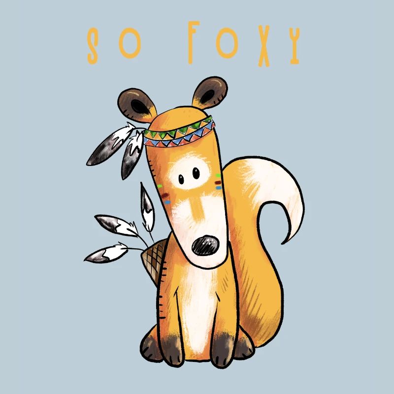So Foxy Fox en costume d'Indien I Red Fox