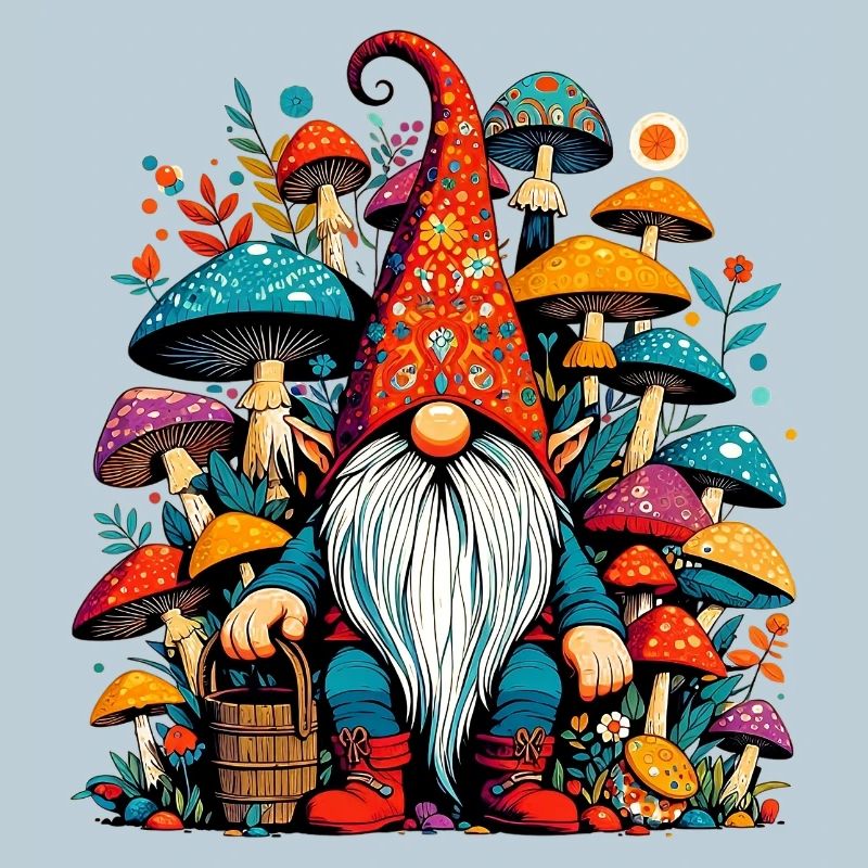 Gnome aux champignons