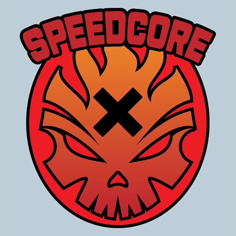 Speedcore Flame Skull