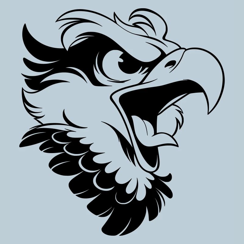 Angry Eagle Head – Tattoo Look