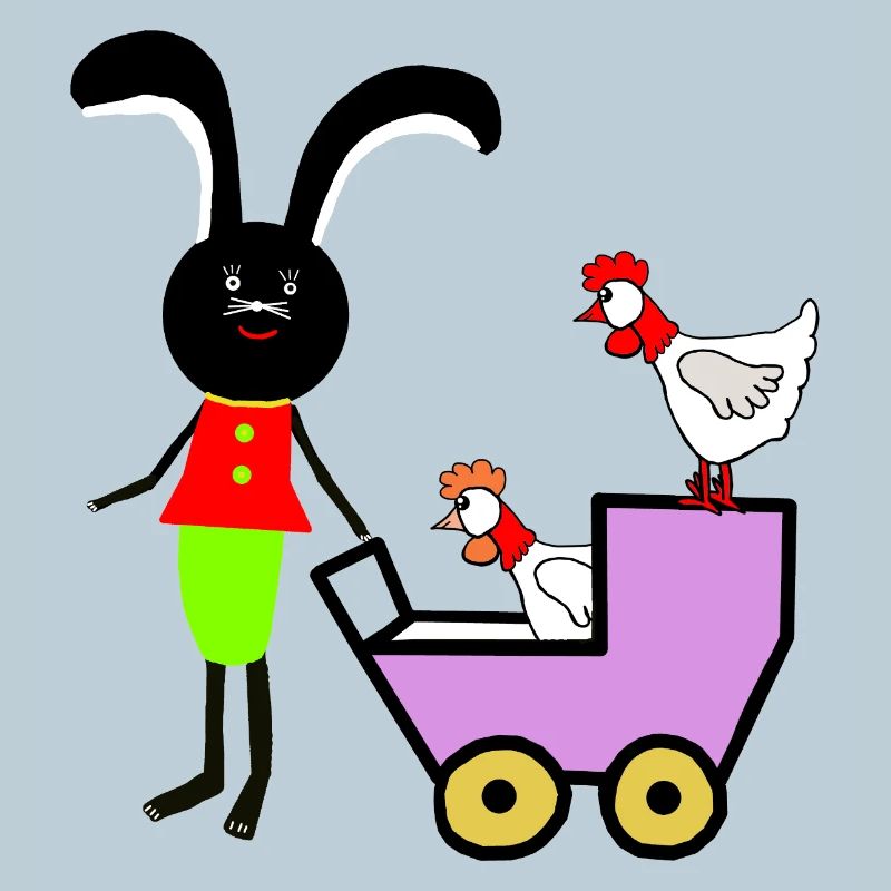 Rabbit Bunny Easter Chickens Kids