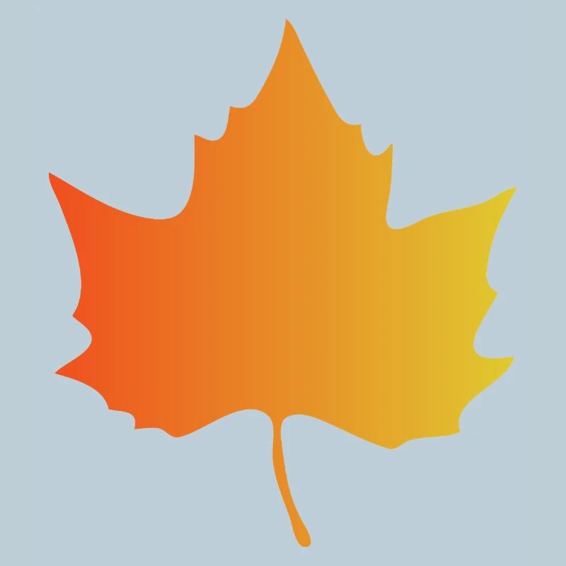 Autumn Gradient Maple Leaf