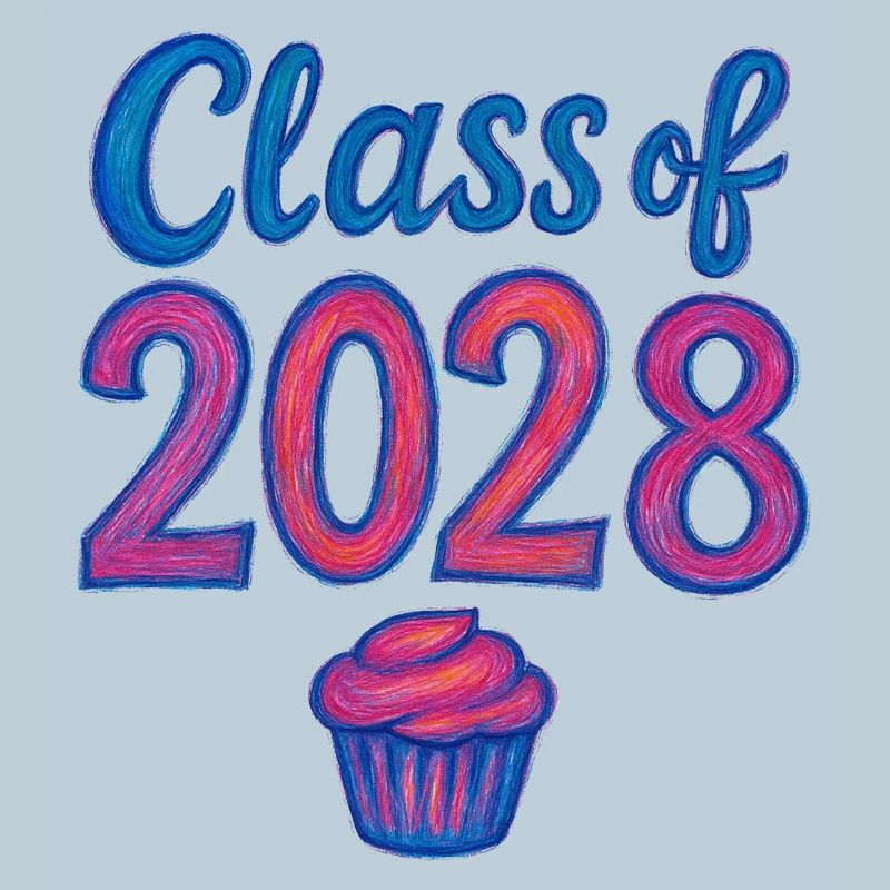 Class of 2028 Cupcake Gradient