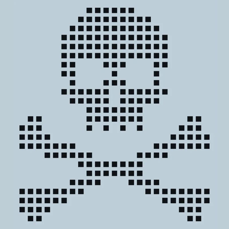 Pixel Skull Crossbones