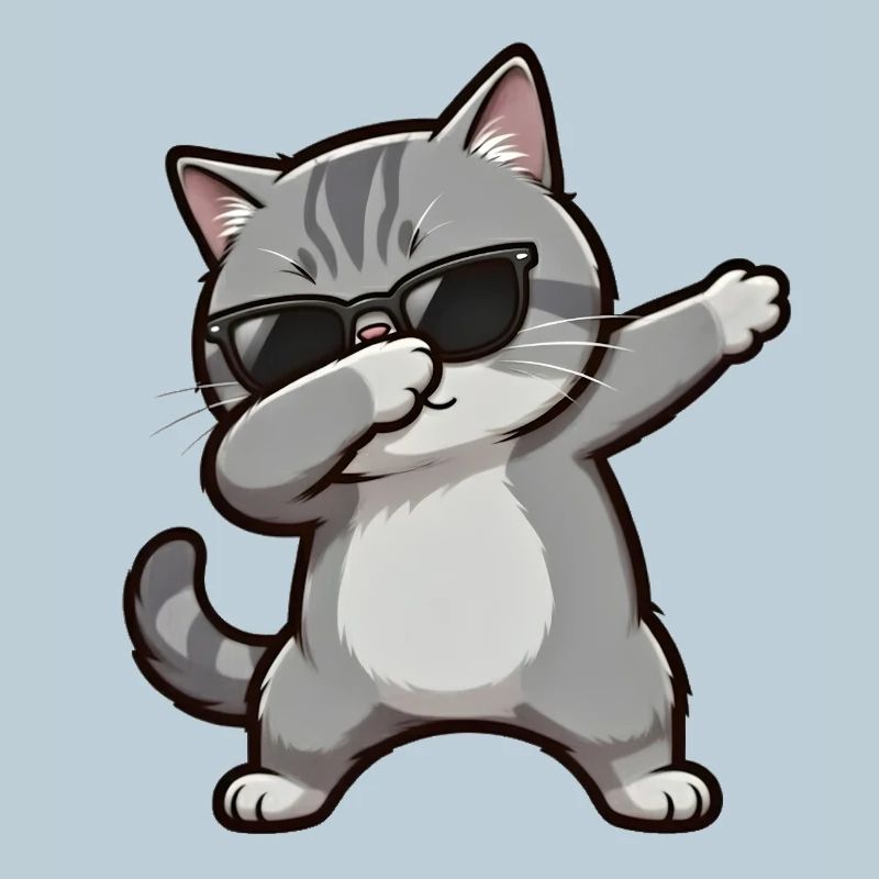 Dabbing British Shorthair