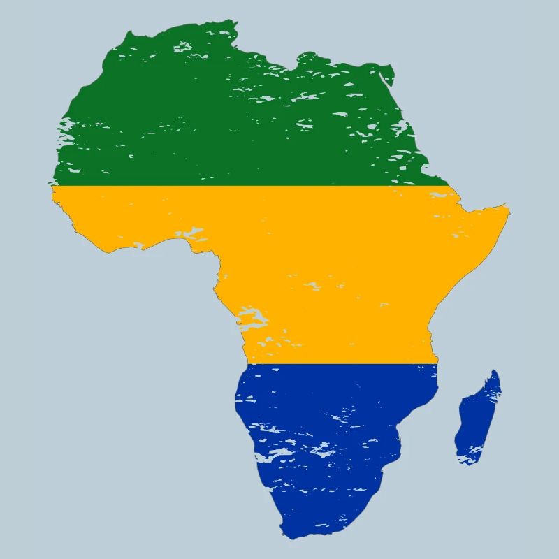 Gabon_Flagge_Afrika_used