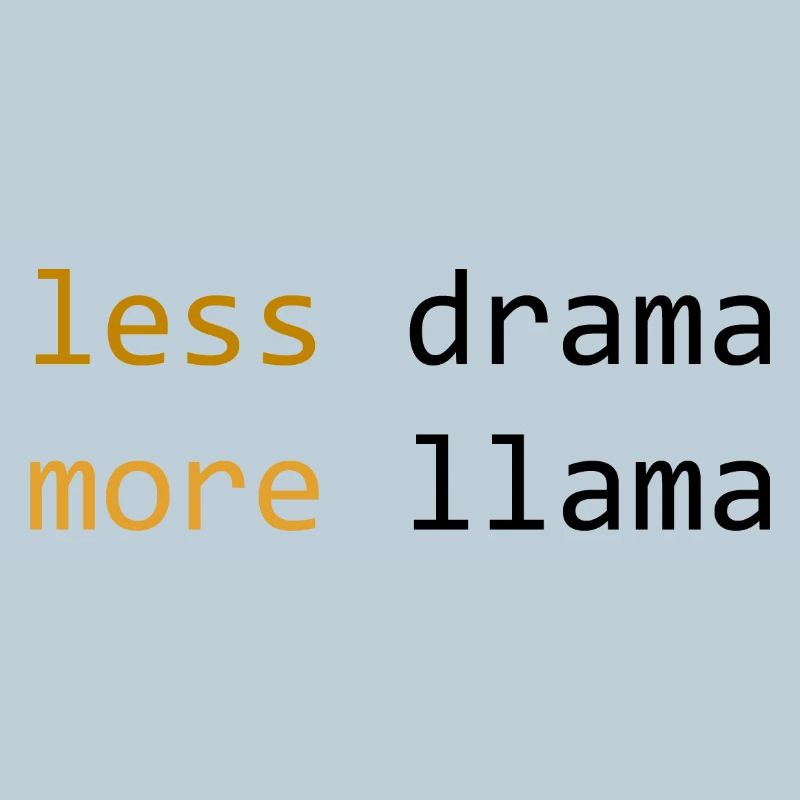 Moins de drame, plus de Lama, de lumière