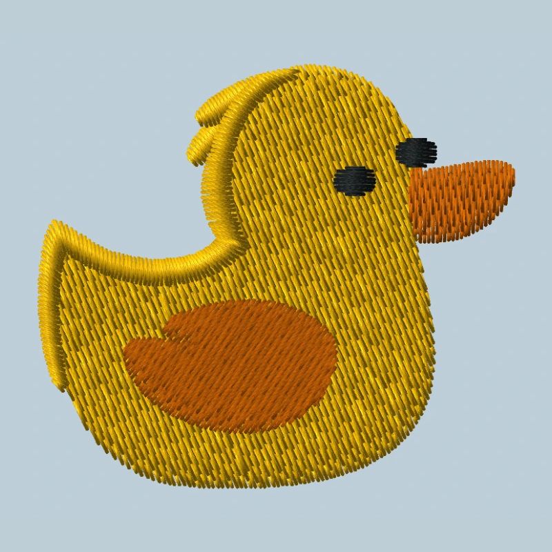 Ducklings embroidered