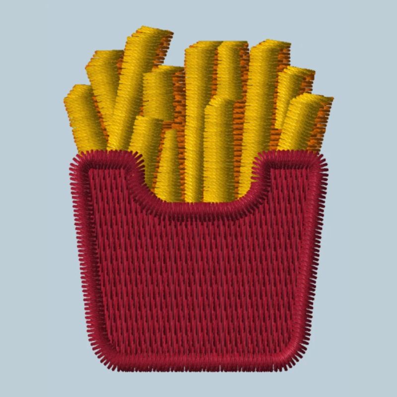 Frites brodées