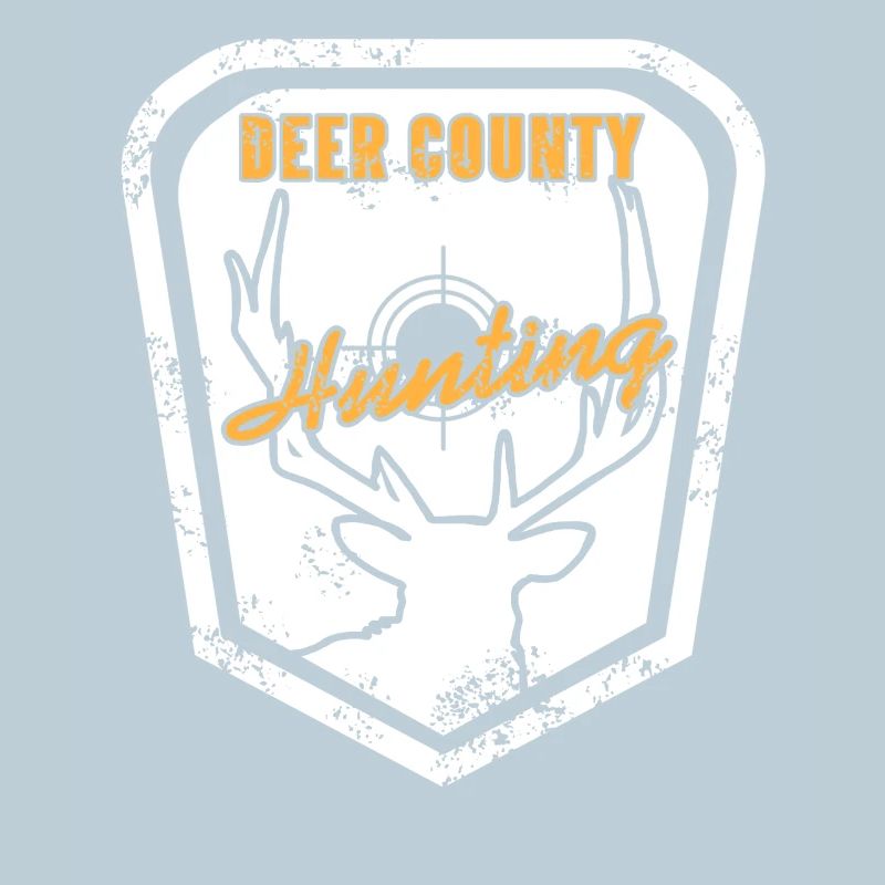 Deer County Hunting Rustic Skull Target Style