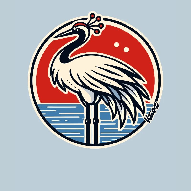 Crane at Sunset Circle