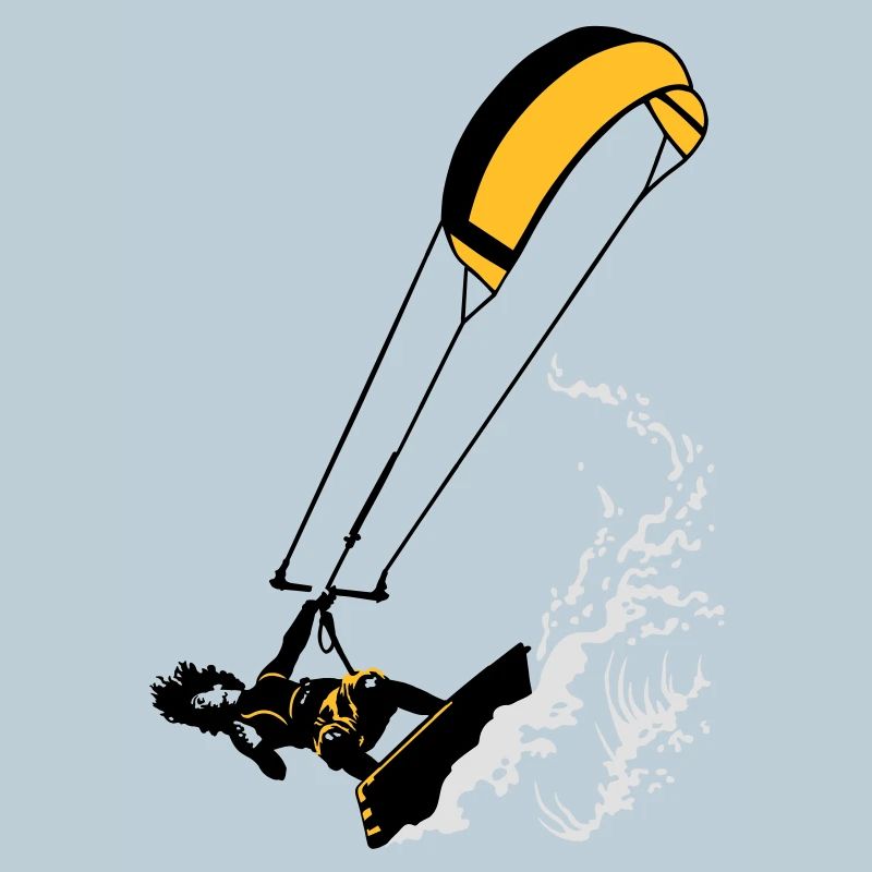 Kitesurfer and wave flex