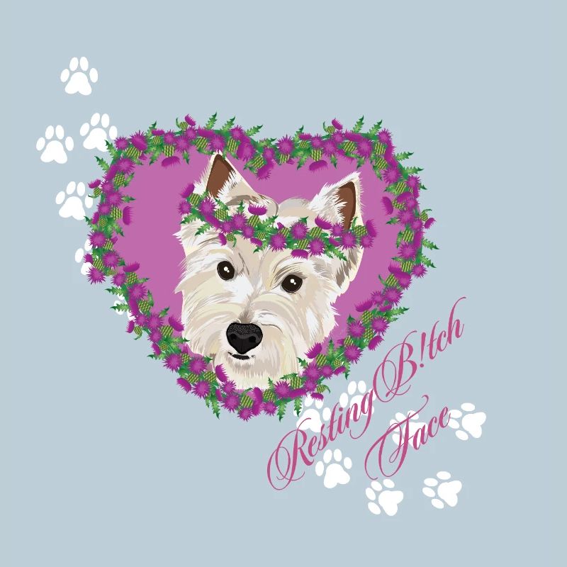 Resting B!tch Face West Highland Terrier