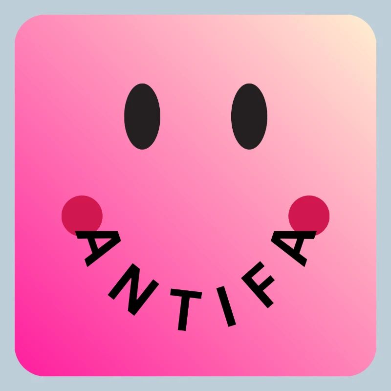 Friendly Antifa Pink | Faute de frappe de Gradient Smile
