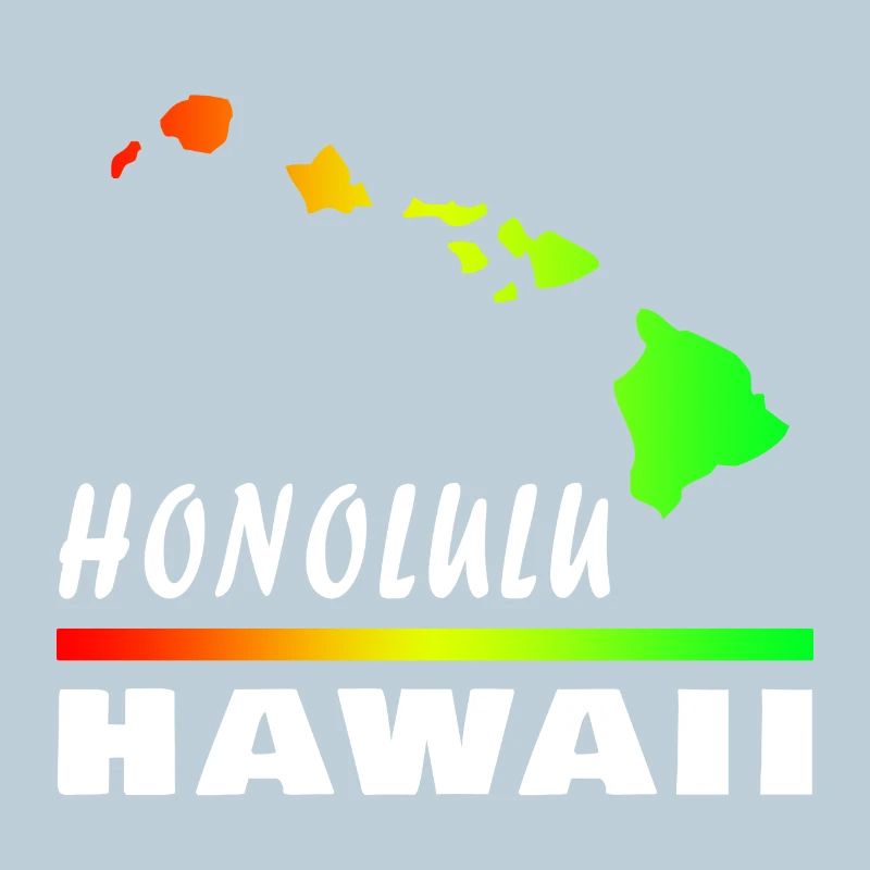 Hawaii Honolulu with Map / Gift Map