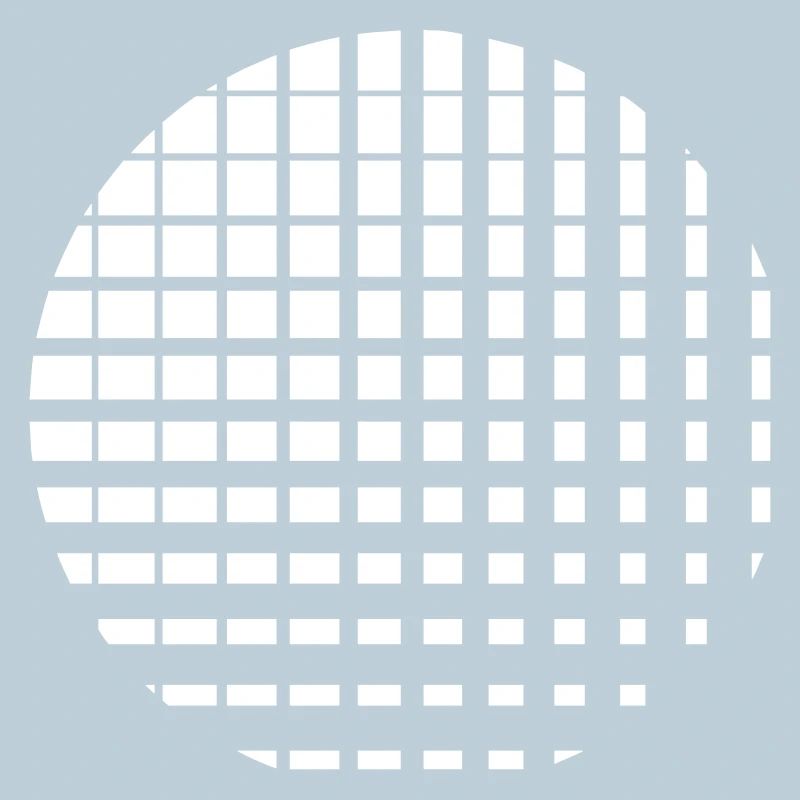 Cercle composé de plusieurs carrés
