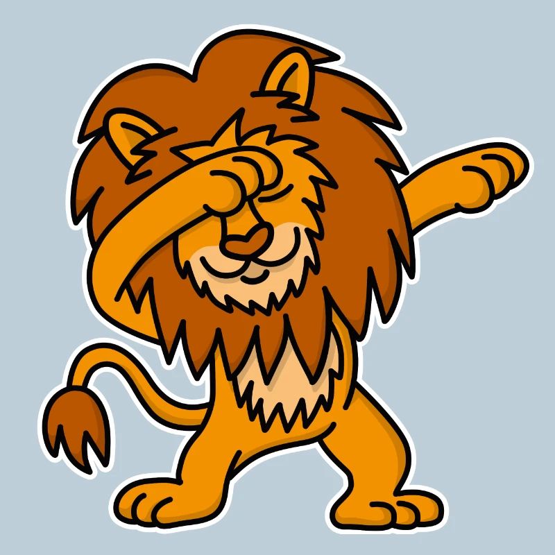 Dab dabbing Lion Danse marrant gamins cadeau