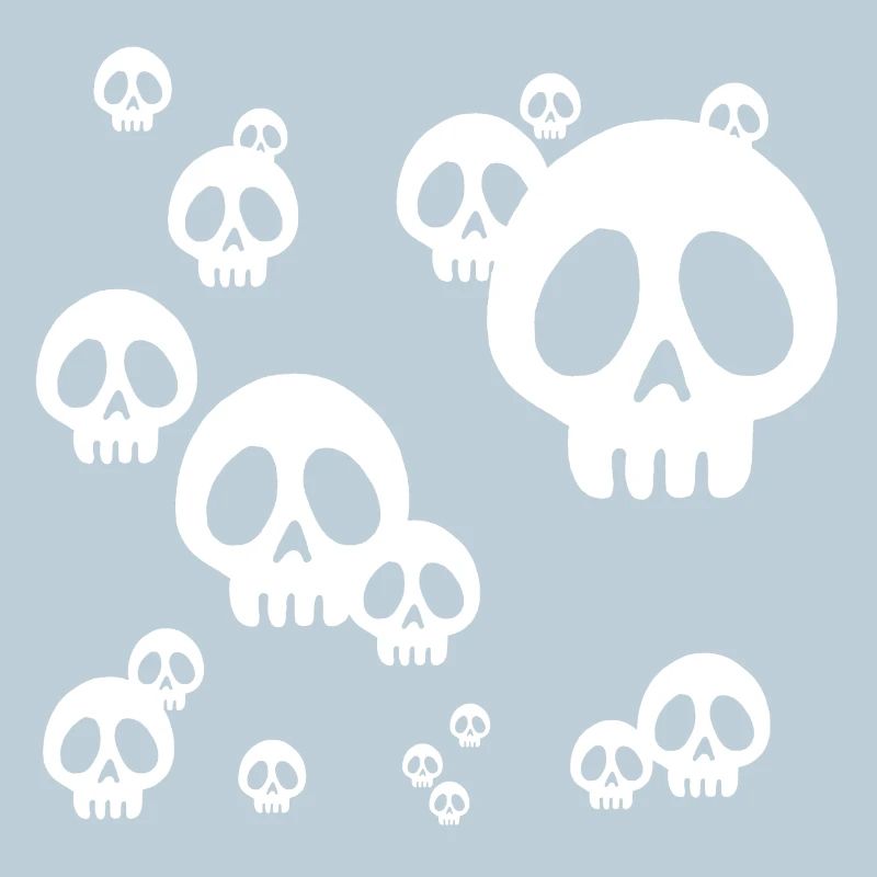 Skull manga invasion (white)
