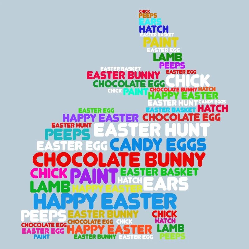 Easter bunny rabbit happy easter rabbit easter eggs