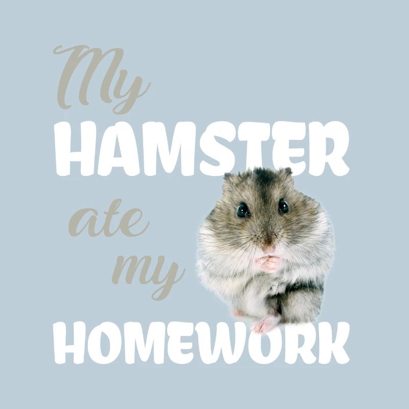 Devoirs de hamster drôle disant