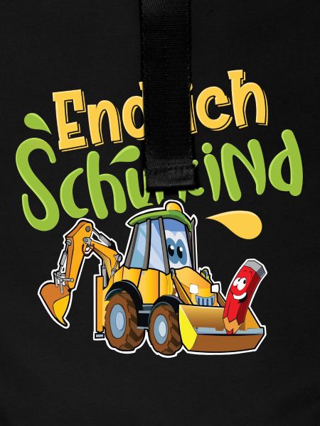 Endlich Schulkind Bagger