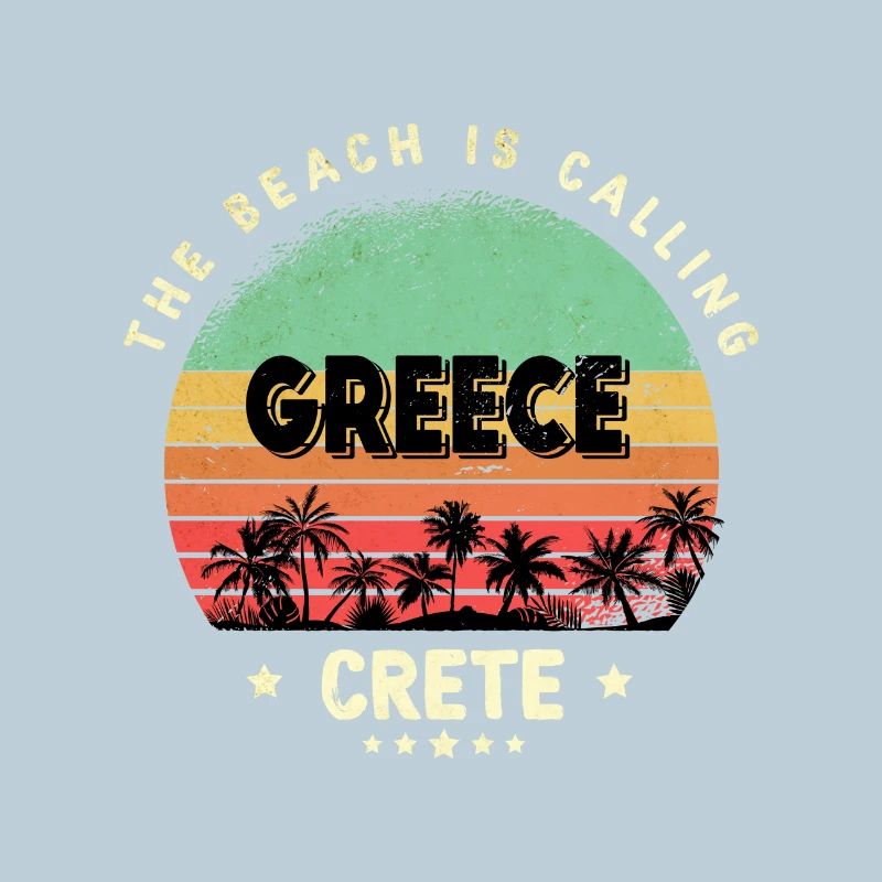 Crète Grèce Beach Vintage