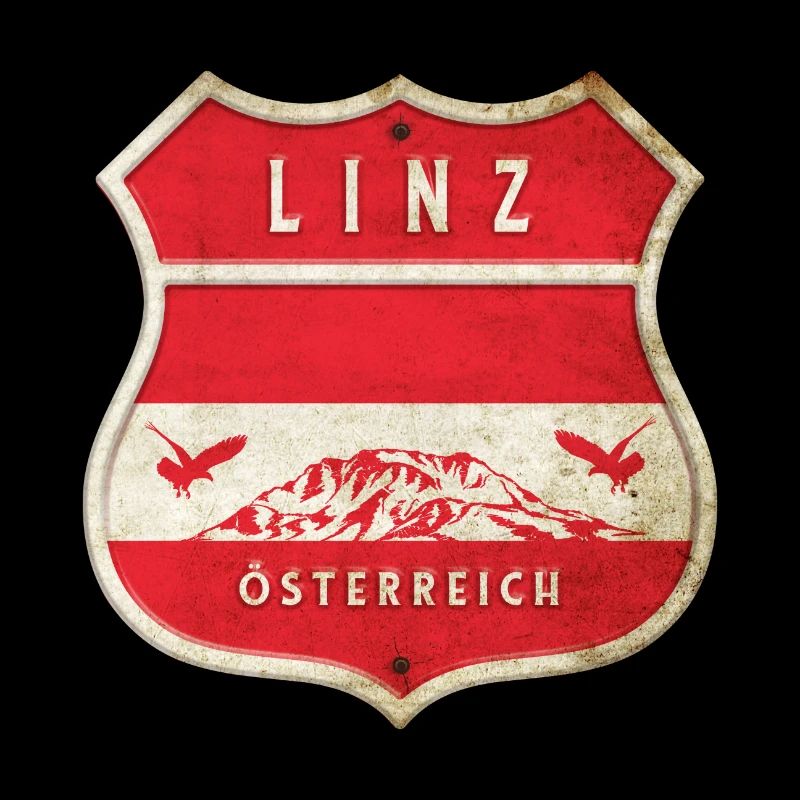 Linz Austria Coat of Arms Flags Design