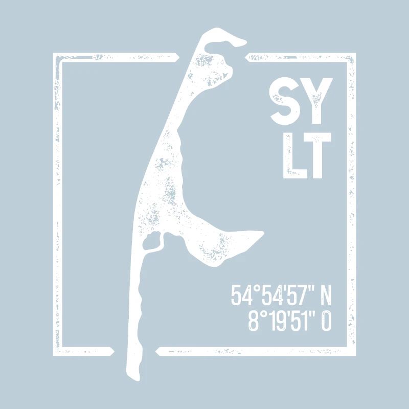 Sylt | Conception de timbres Island Silhouette