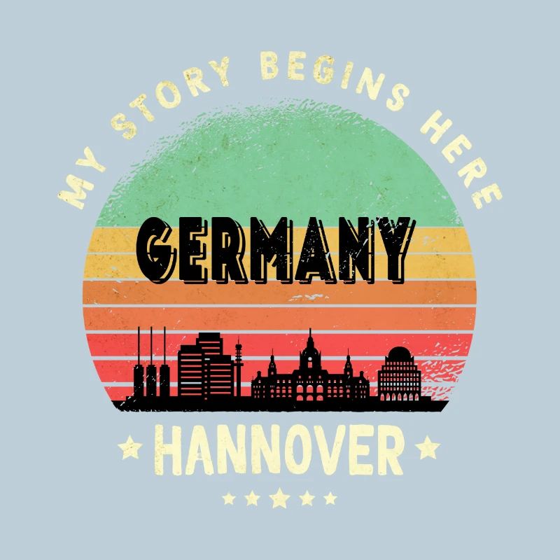 Hannover Deutschland Skyline Design