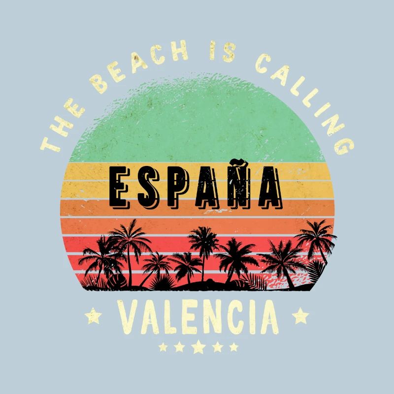 Valencia Spanien Strand Design