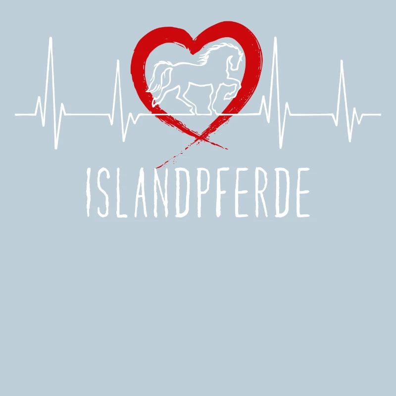 Pferdeliebe Herz Cool Spruch Islandpferde