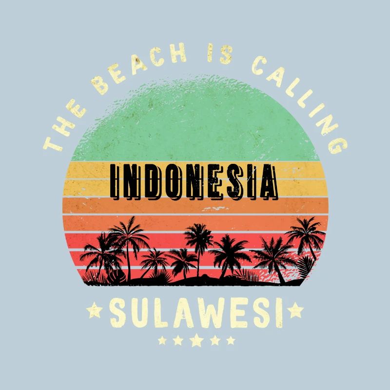 Sulawesi Indonesien Strand Design