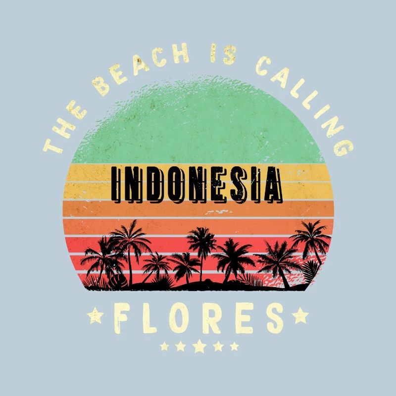 Design de plage Flores Indonésie