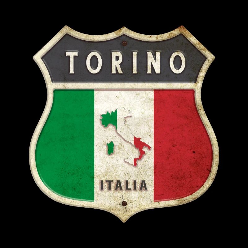 Turin Italien Wappen Flaggen Design