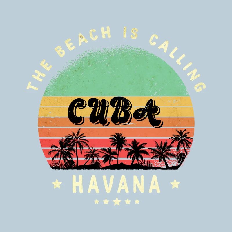 Design de plage de Havana Cuba