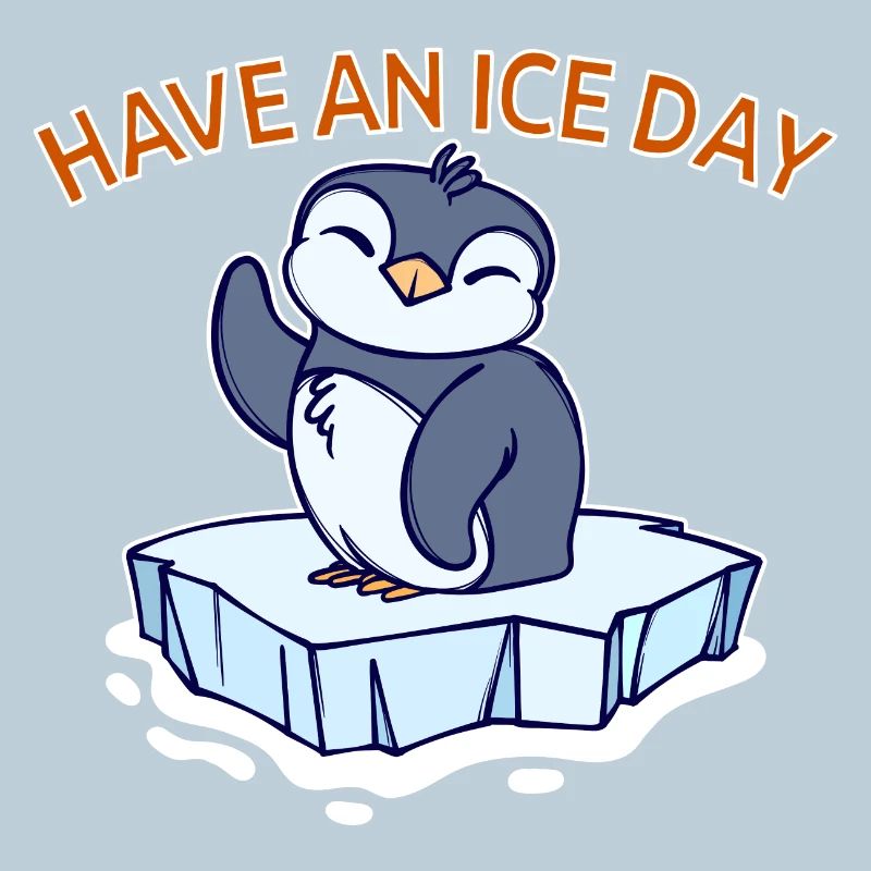 Antarctique Ice Cold Penguin Déclaration Oiseau de mer