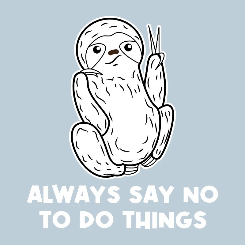Animal Lazy Jungle Dweller Sloth Statement