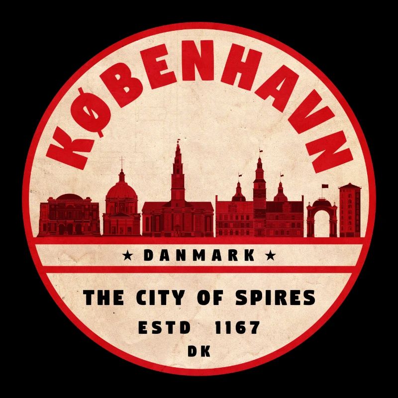 København Retro City Silhouette