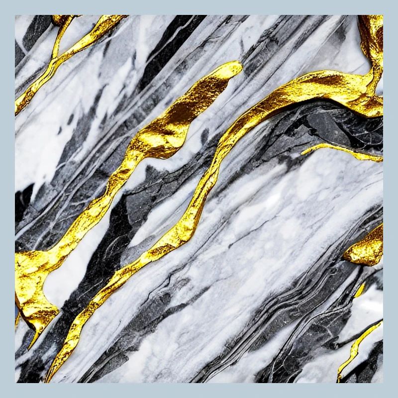 Marble gold structure