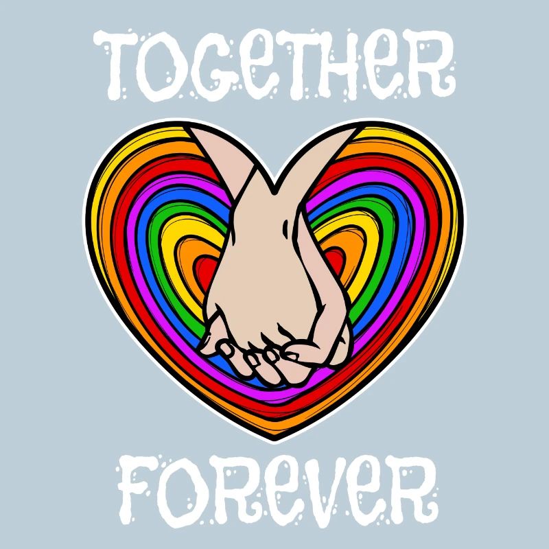 Bisexuel Rainbow Lgbt Déclaration Relation cardiaque