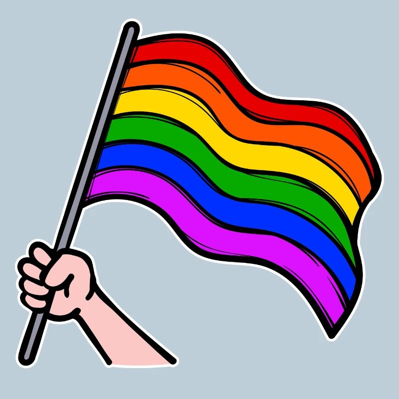 Lesbians Bisexual Lgbt Rainbow Flag Parade