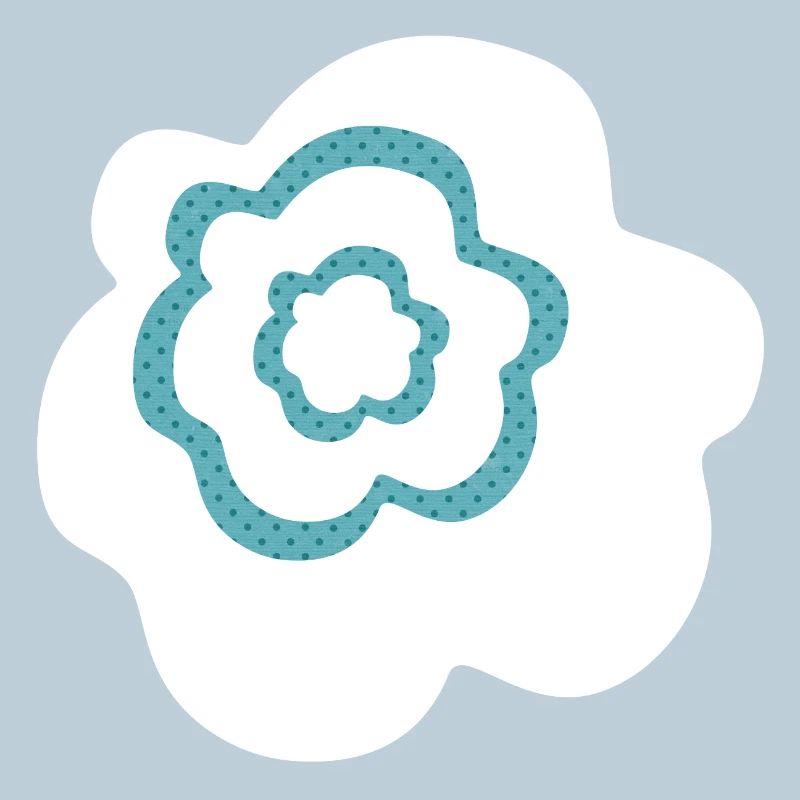 Flower Flower White Points Scandinavian Decoration