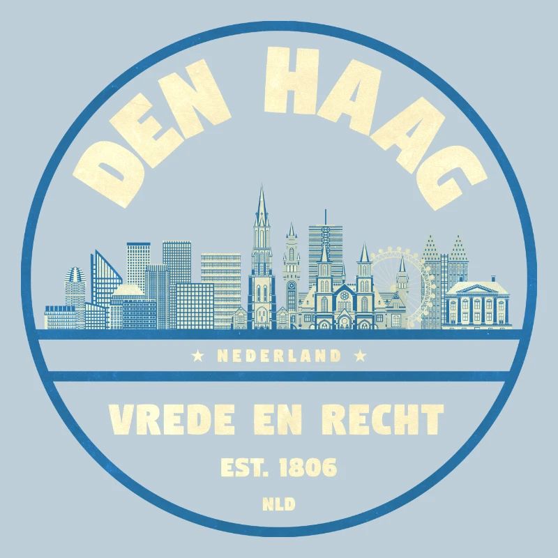 The Hague Skyline Emblem Netherlands