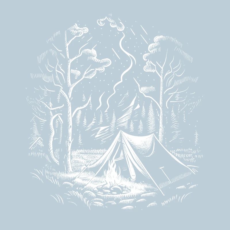Camping in the wilderness