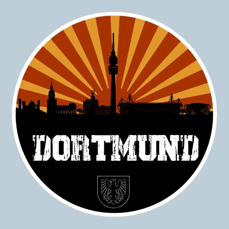 Dortmund Skyline Retro