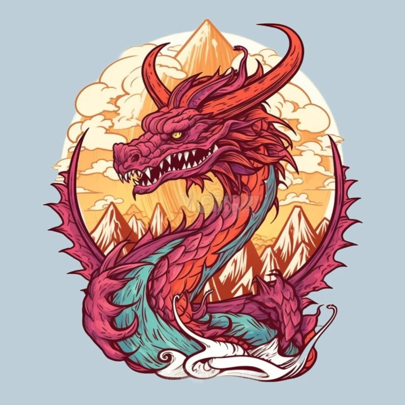 Volcanic Dragon Sunrise