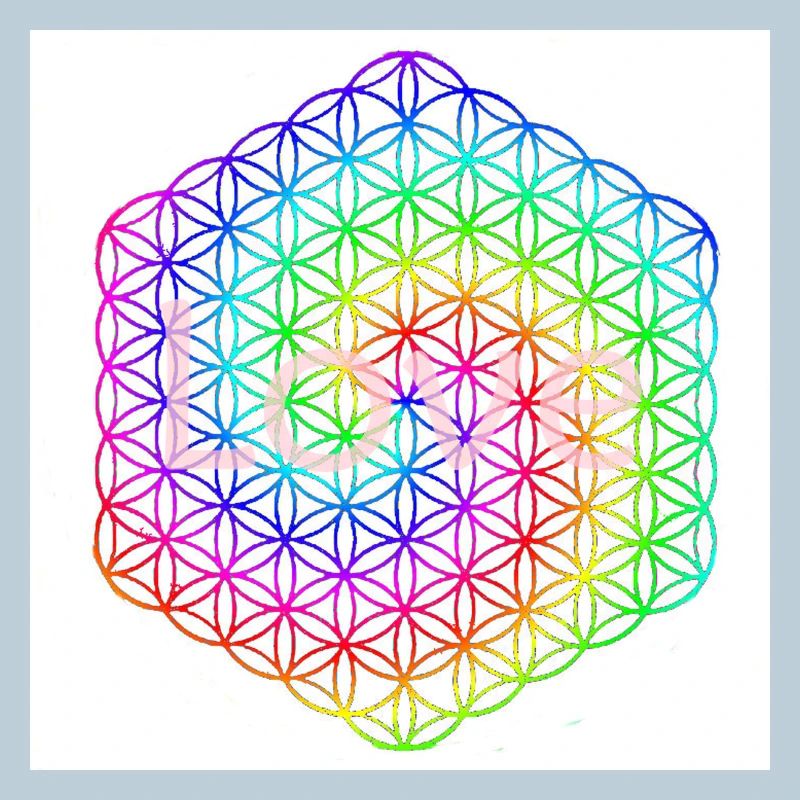 Blume des Lebens - 5. Dimension - Mandala - love